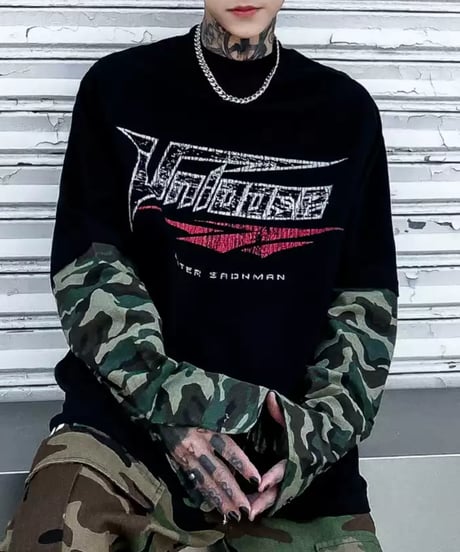 カモフラージュ ロングスリーブTシャツ / 2color
