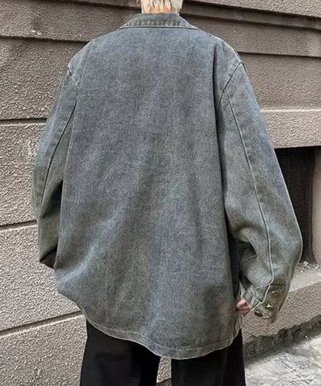 ヴィンテージクラッシュ オーバーデニムジャケット