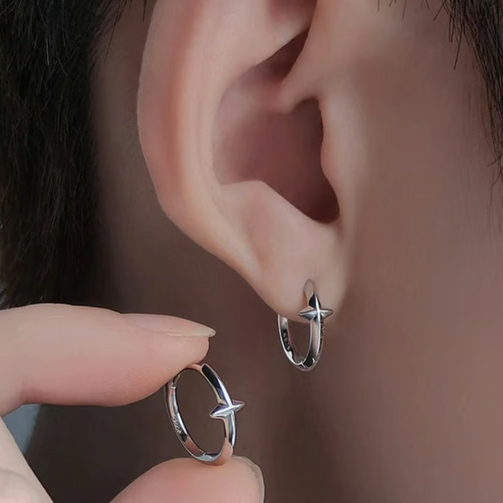 スターサークル フープピアス two-piece set | ness.