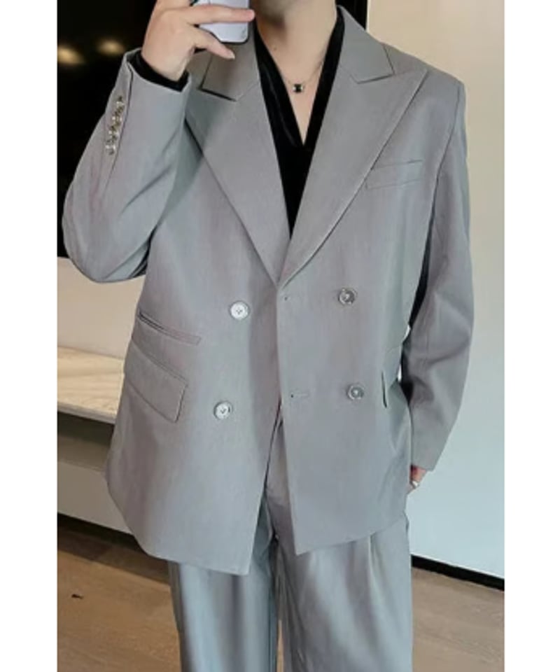 限定展開 リラックスフィット TR セットアップ/ダブル グレー Lサイズ セール】限定展開 Urban Comfortable リラックスフィット TR