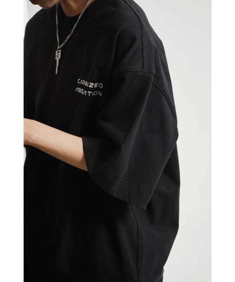 バックテキスト オーバーサイズTシャツ / 2color