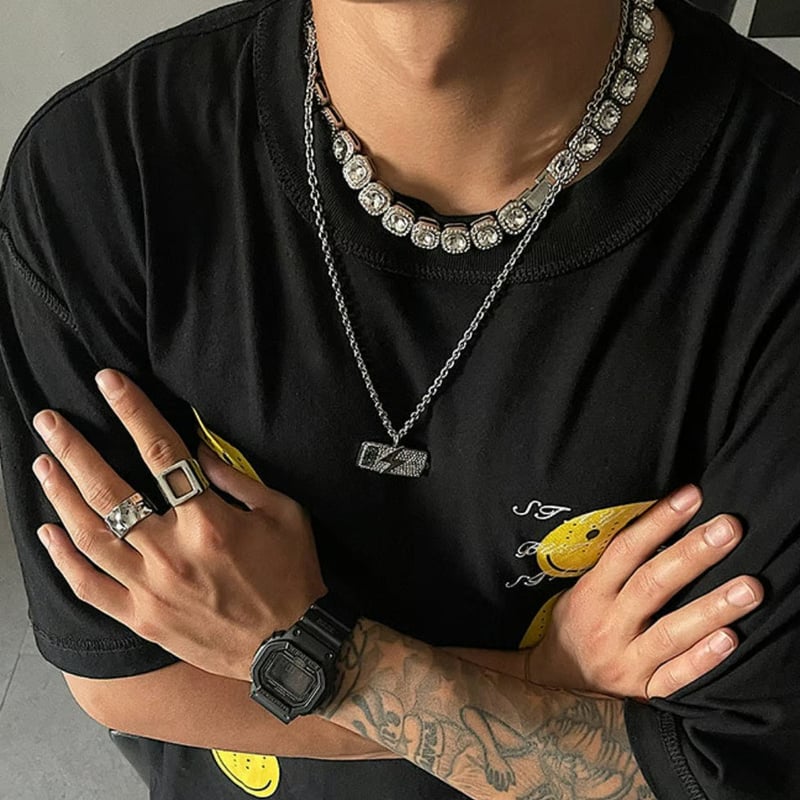 14kGF 天然 紫水晶 チョーカー ネックレス (2size) ラグジュアリー クリスタルチョーカーネックレス | ness.