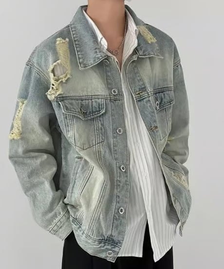 ヴィンテージダメージ デニムジャケット