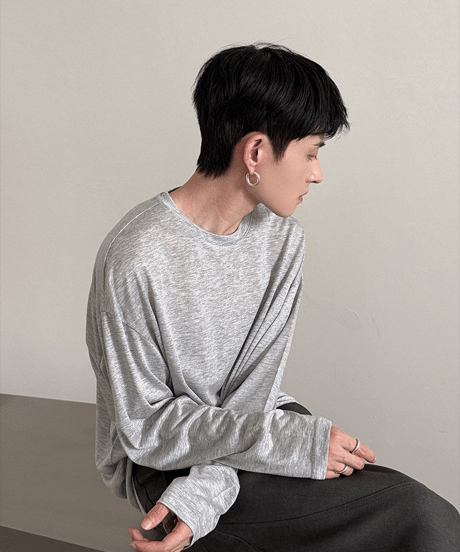 シアープレーンルーズロンT / 3color