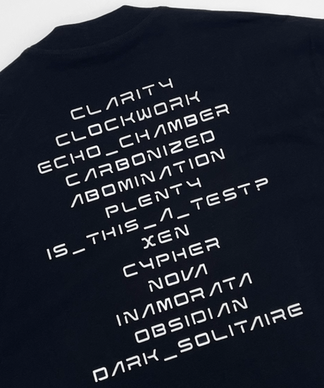 バックテキスト オーバーサイズTシャツ / 2color