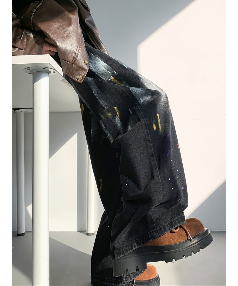 go!go!vanillas　ジェットペイントデニム go!go!vanillas ジェットペイントデニム