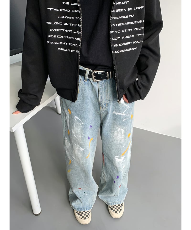 geek ペイント バギー デニム 39028aab6ad9d29ea503335f8e2c12