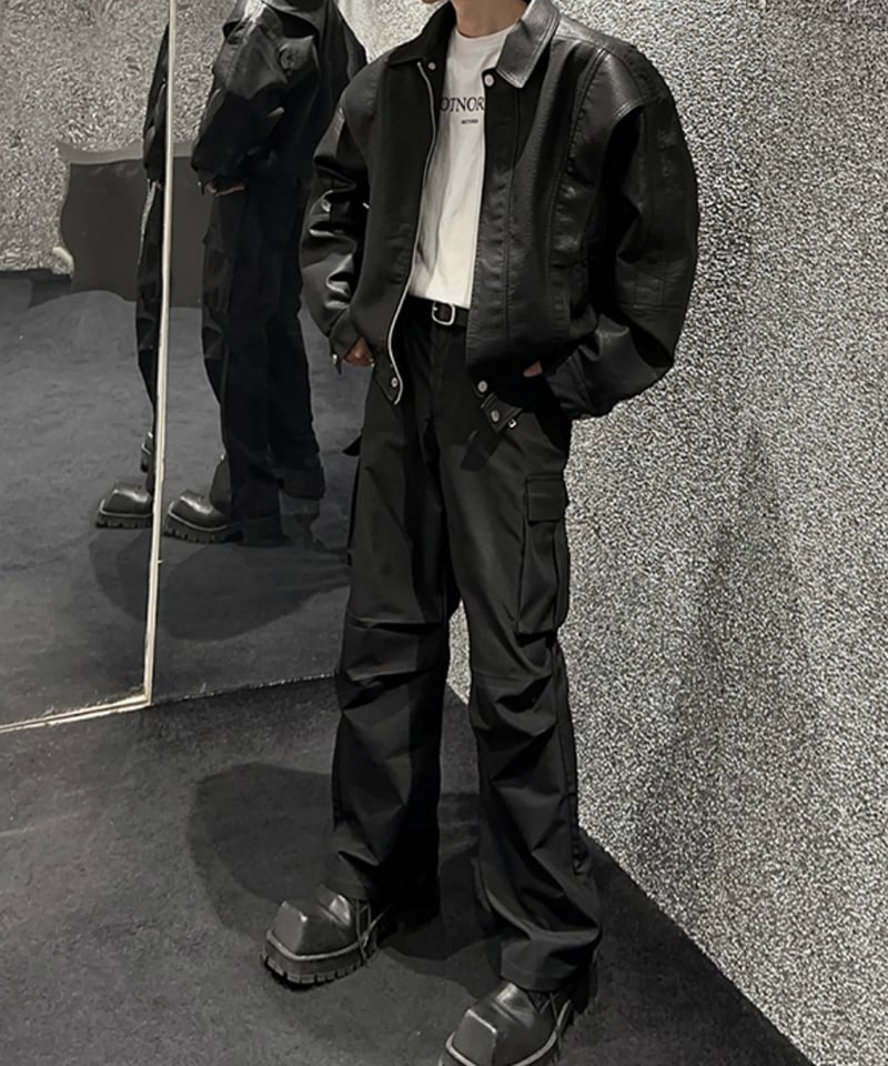 オーバーサイズ レザージャケット | ness.