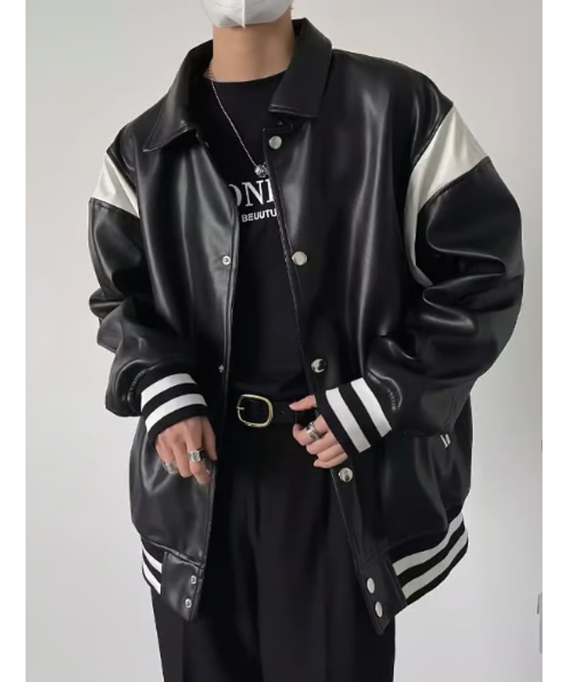 レザー スタジアムジャンパー | ness.