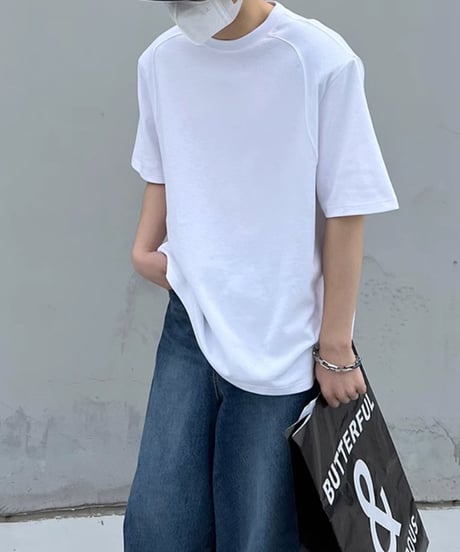 ルーズシルエット クルーネックTシャツ / 2color