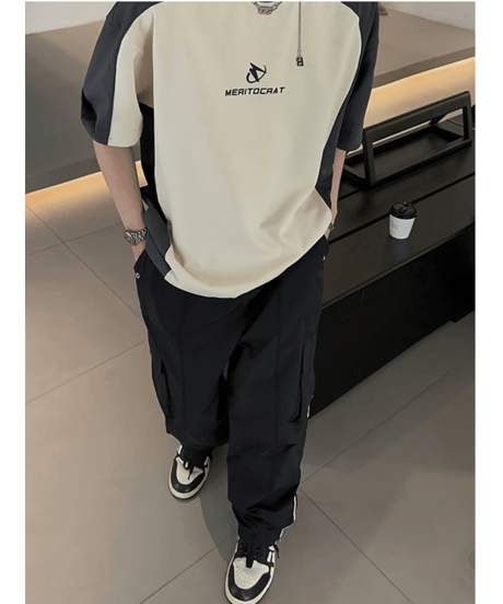 バイカラー ルーズシルエットTシャツ