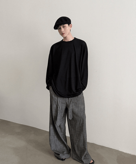 シアープレーンルーズロンT / 3color