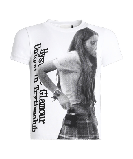 フォトガールグラフィックタイトTシャツ