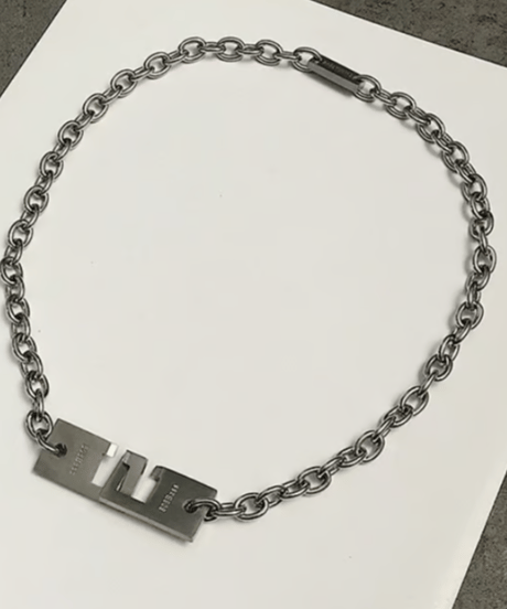 ダブルブロック チェーンネックレス