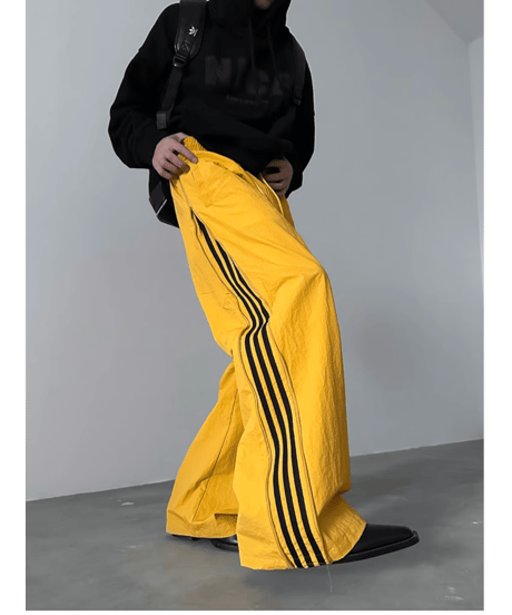 ジップライン ワイドパンツ / 3color