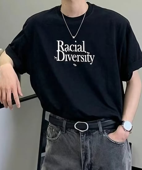 レタリング オーバーサイズTシャツ / 2color