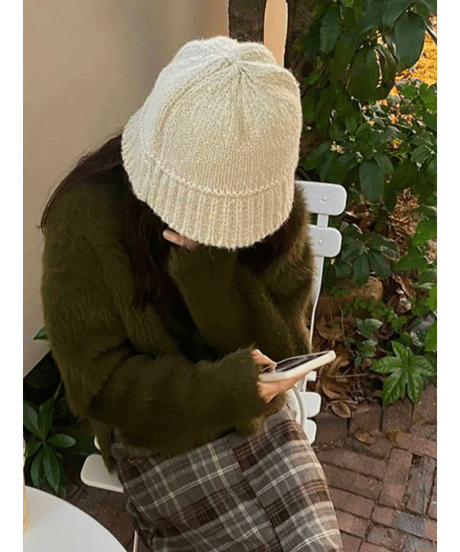 ニット バケットハット