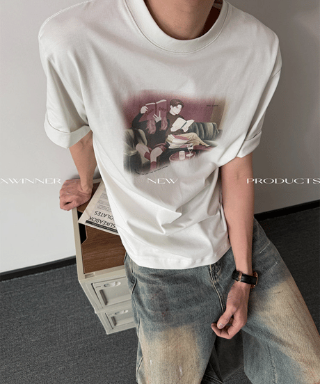 シネマティックライフ アートグラフィック ルーズTシャツ / 3color