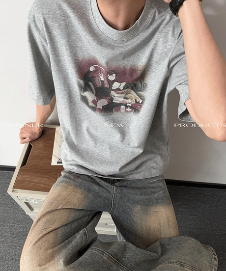 シネマティックライフ アートグラフィック ルーズTシャツ / 3color