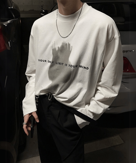 シャドウハンドプリント ルーズロンTEE / 2color