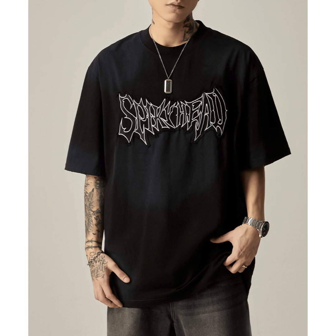 スパイクヘッド ダメージグラフィックTシャツ / 2colors | ness.