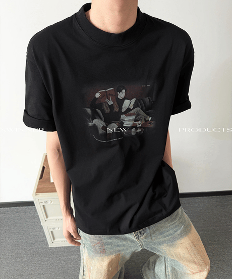 シネマティックライフ アートグラフィック ルーズTシャツ / 3color