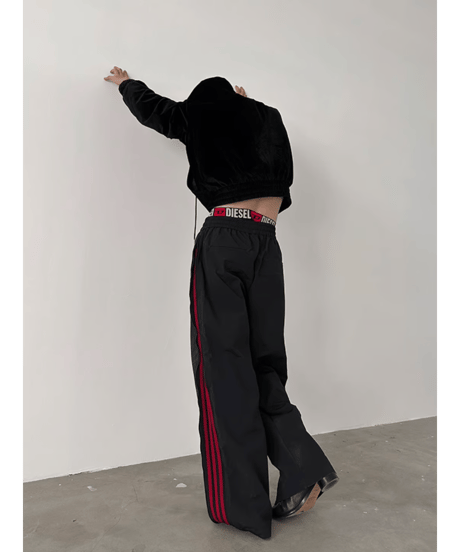 ジップライン ワイドパンツ / 3color
