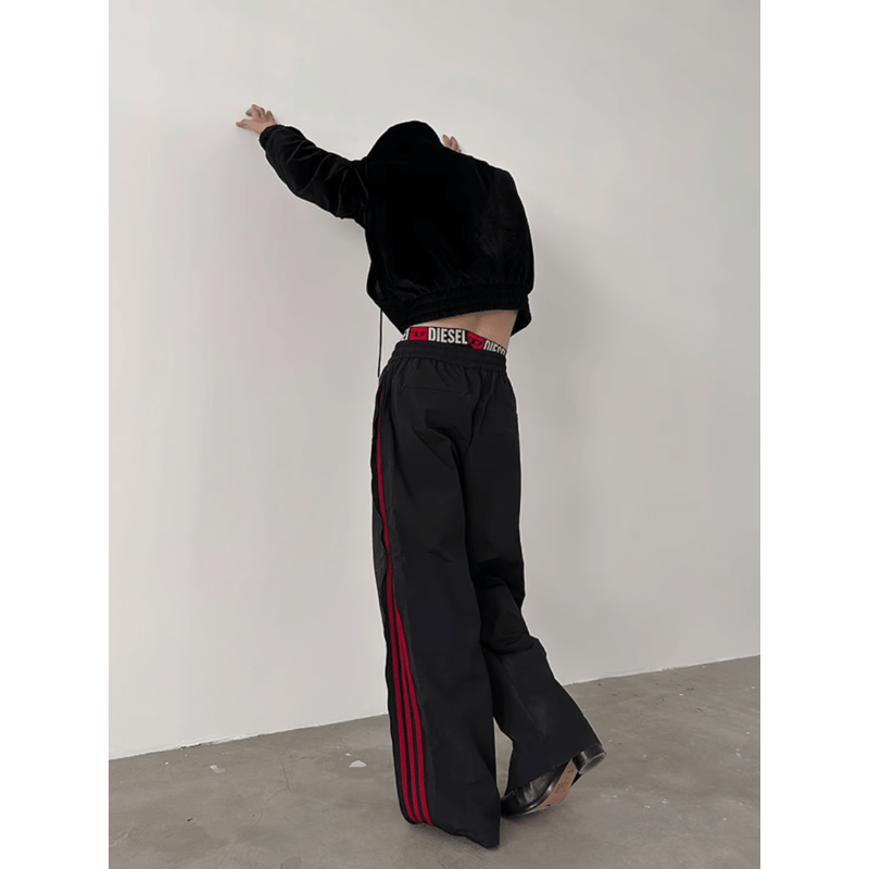 ジップライン ワイドパンツ / 3color | ness