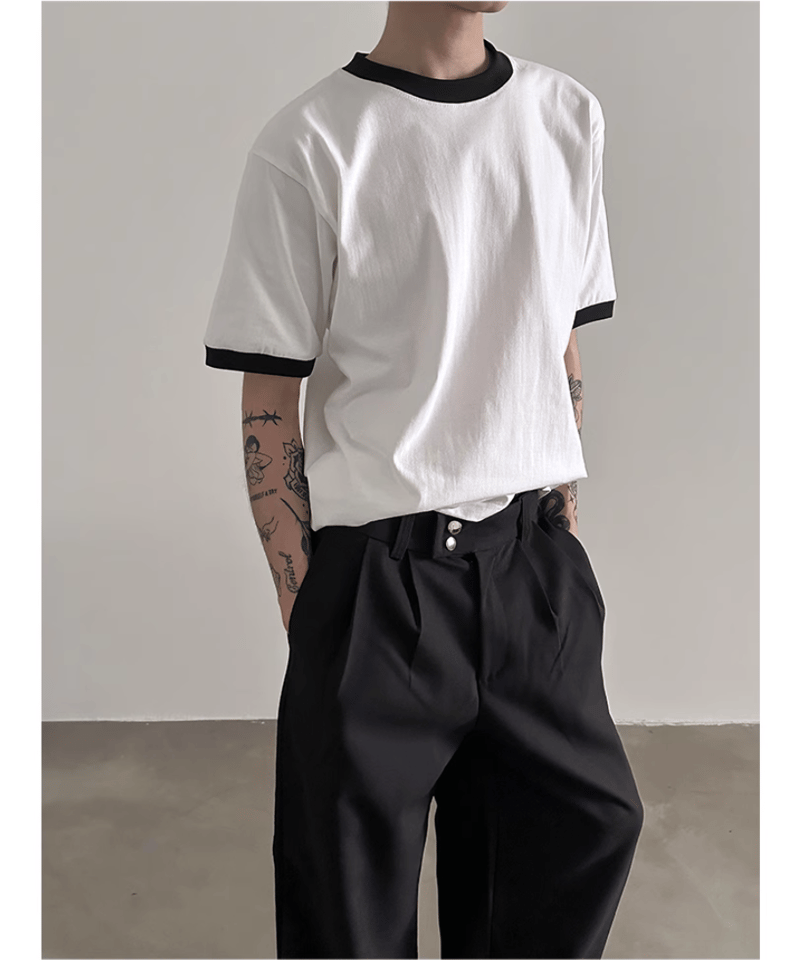モノトーン リンガーTシャツ | ness.