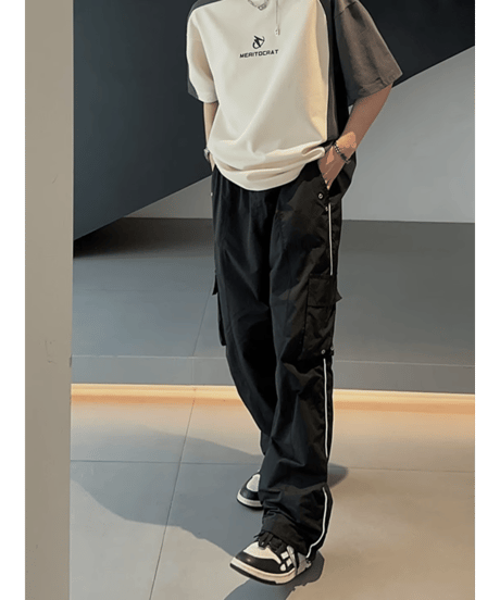 バイカラー ルーズシルエットTシャツ