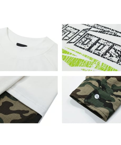 カモフラージュ ロングスリーブTシャツ / 2color