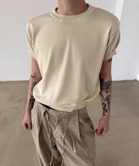 サマーニット クルーネックＴシャツ / 4color