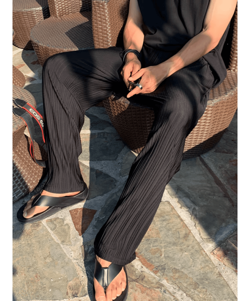 リラックスフィットプリーツパンツ / 2color | ness.