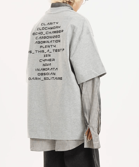 バックテキスト オーバーサイズTシャツ / 2color