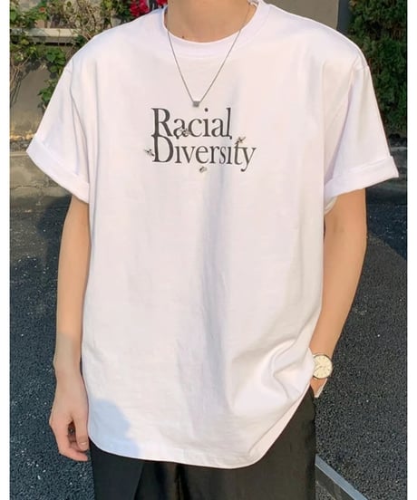 レタリング オーバーサイズTシャツ / 2color
