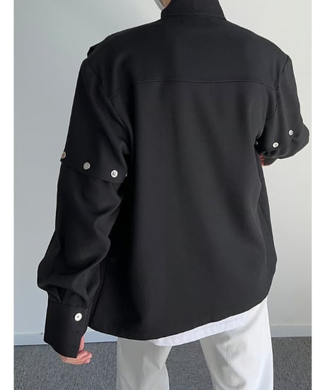 モダンデザイン スナップジャケット