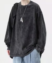 ヴィンテージウォッシュド加工 ロングTシャツ