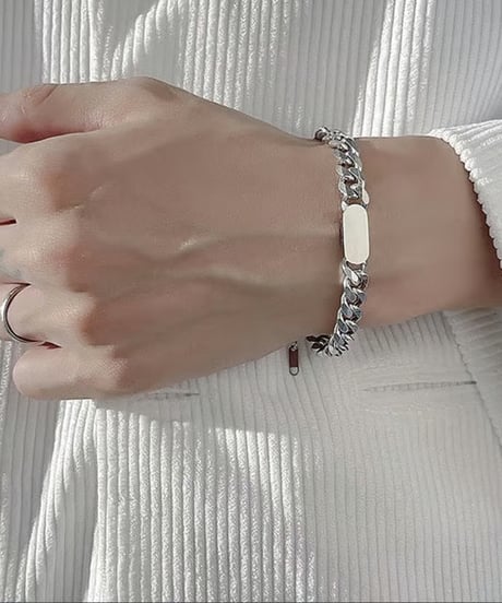 エレガンス シルバーチェーンブレスレット