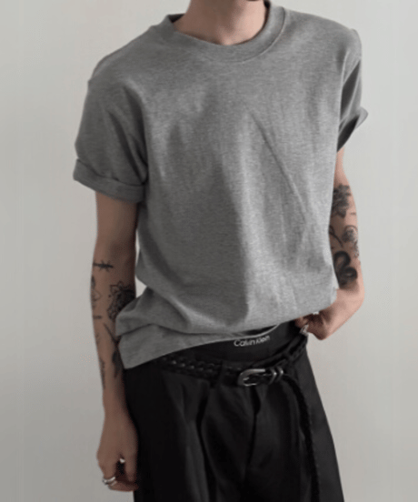 ベーシック ピュアコットン Tシャツ / 4color