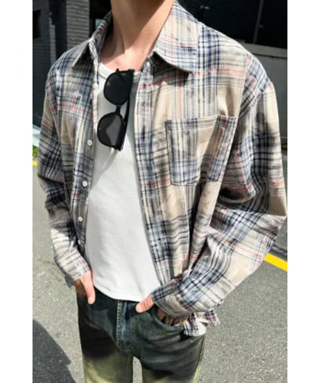 ルーズカジュアル チェックシャツ
