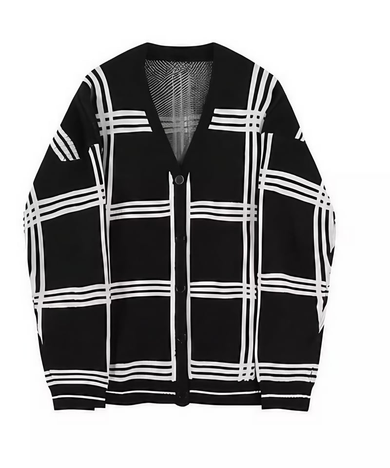 再入荷】チェックパターン オーバーサイズカーディガン / 3color