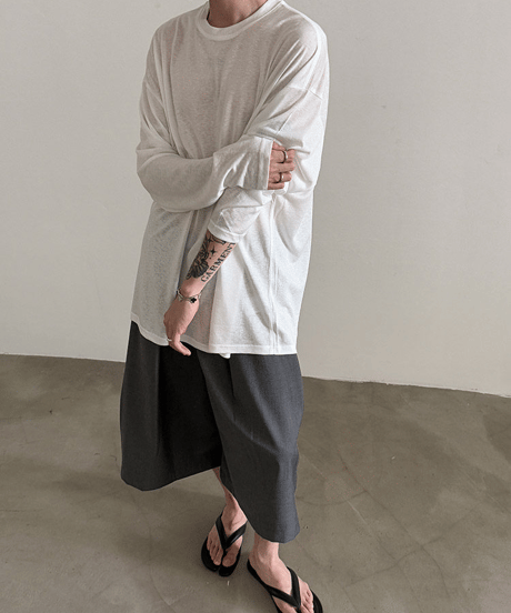 シアープレーンルーズロンT / 3color