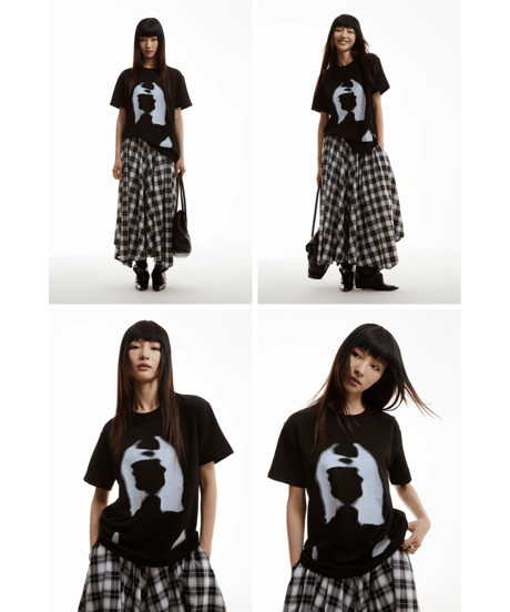 エアブラシアート グラフィックユニセックスTEE / 3color