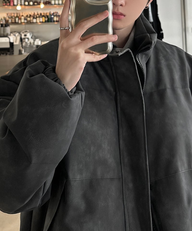 レザージッパー ダウンジャケット | ness.