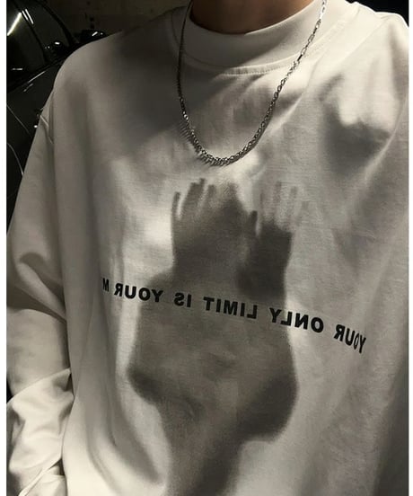 シャドウハンドプリント ルーズロンTEE / 2color