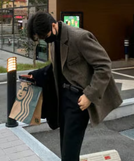 ヘリンボーン テーラードジャケット