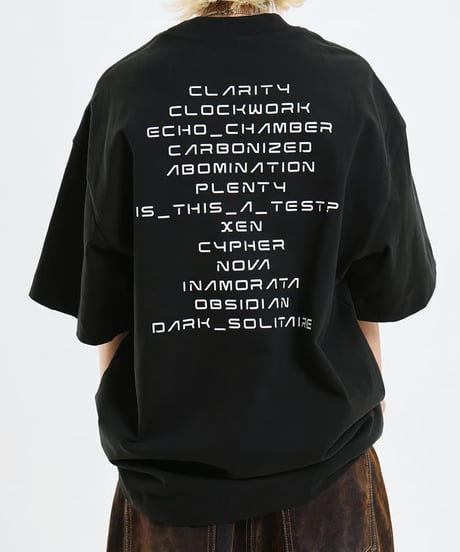 バックテキスト オーバーサイズTシャツ / 2color