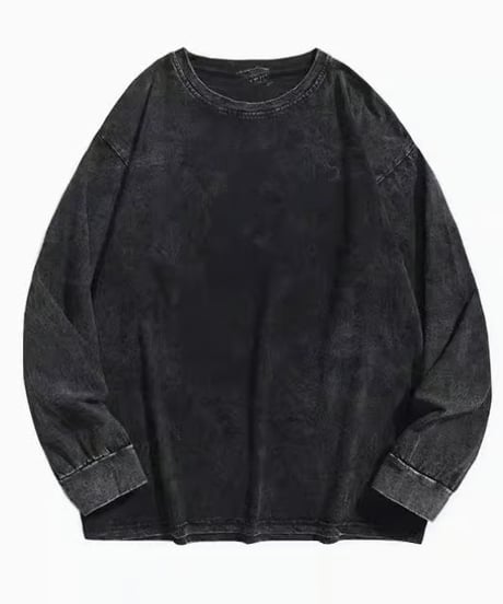 ヴィンテージウォッシュド加工 ロングTシャツ