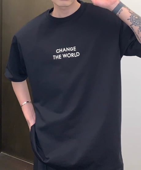 レタープリントTシャツ / 2color