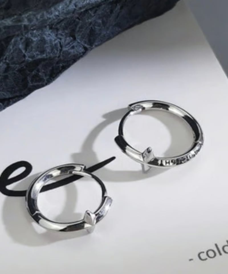 スターサークル フープピアス two-piece set | ness.